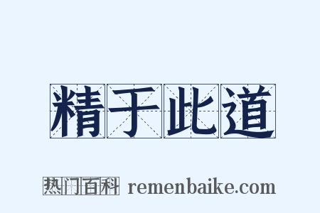 精于此道是什么意思的图片